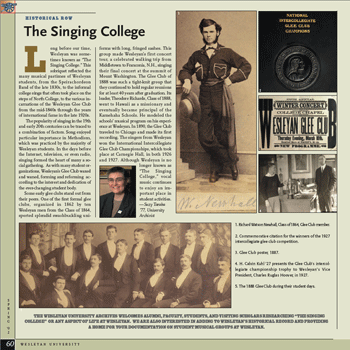 HISTORICAL ROW: THE SINGING COLLEGE