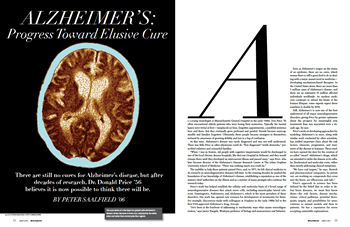 Alzheimer's: Progress Toward Elusive Care