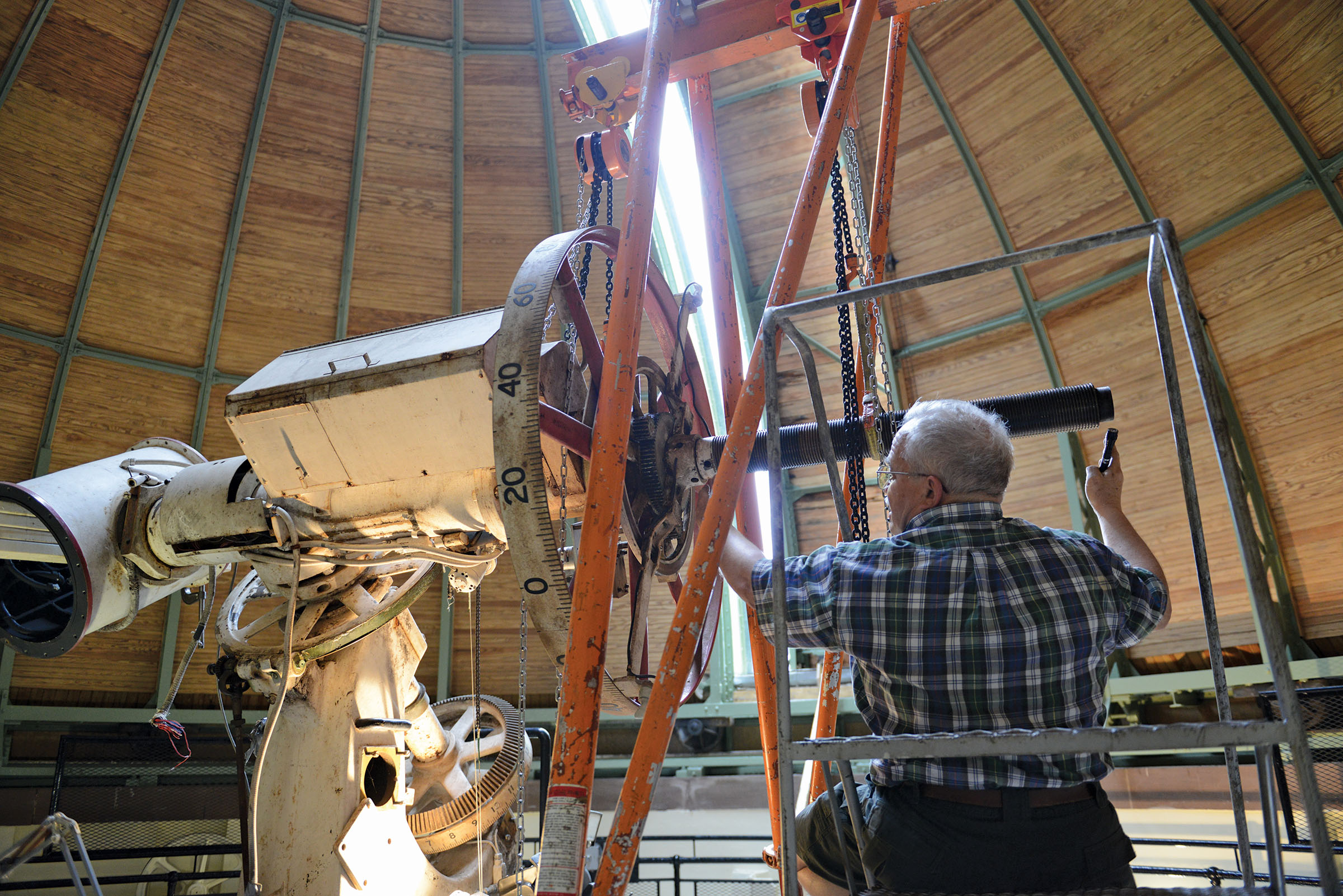 Antique cheap telescope restoration