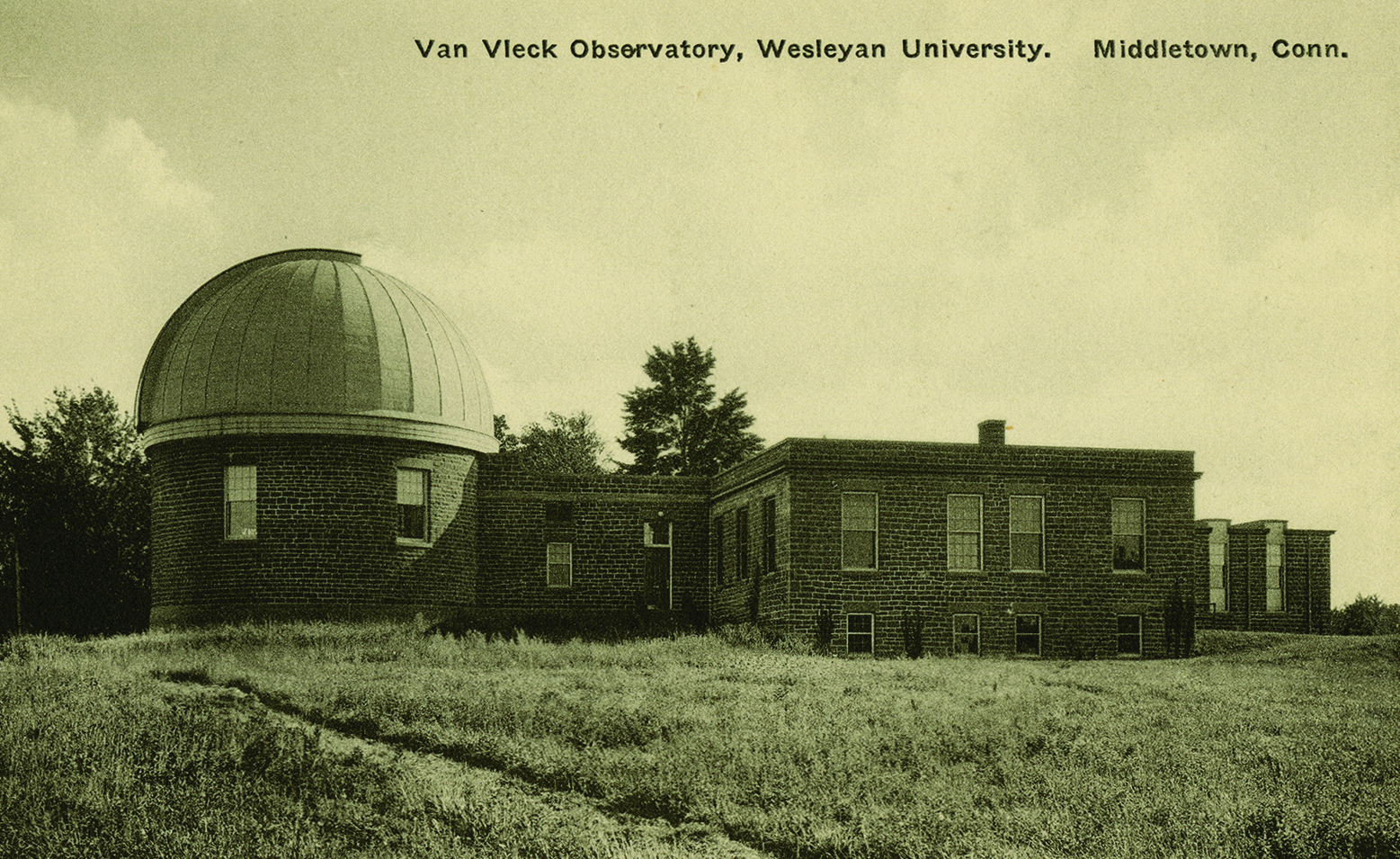 Henry Bacon’s architecture at Wesleyan includes Olin Library (top), Eclectic (below), and Van Vleck Observatory (bottom). 