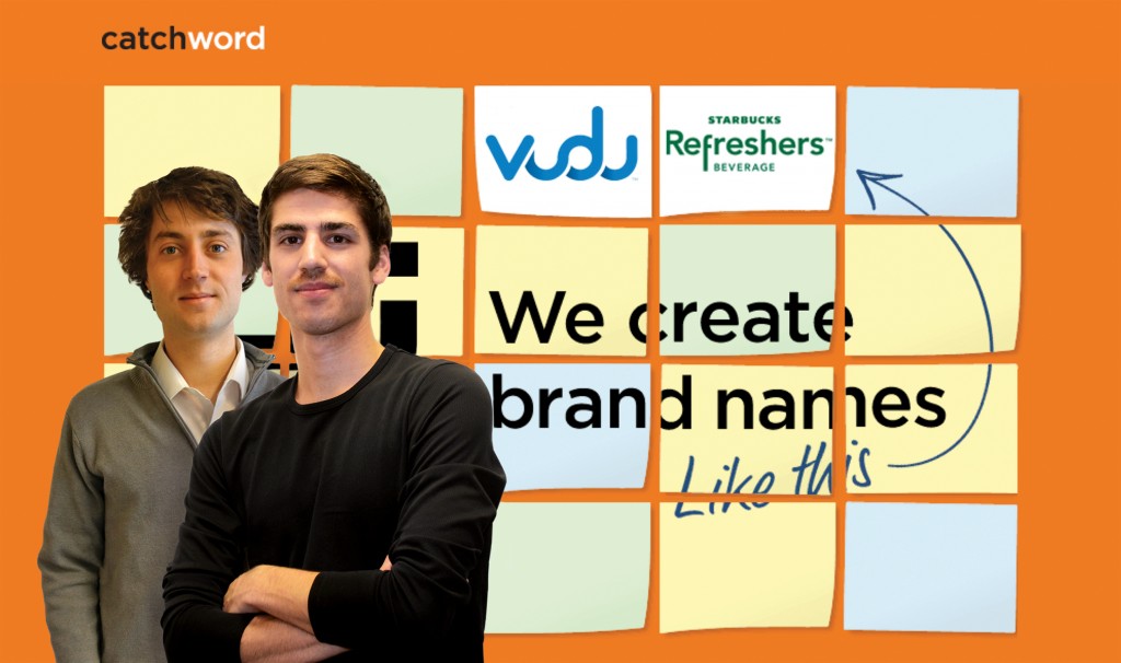 Alex Kelley ’13, left, and Jed Rendleman ’12, find that research for Catchword, a company that identifies potential names for products and companies, calls on the full expression of their liberal arts education.