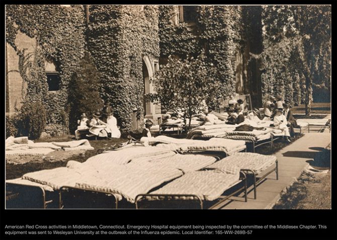 1918 flu pandemic at Wesleyan
