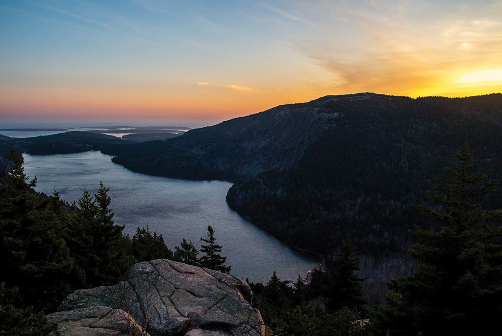 Jordan Pond at Sunset