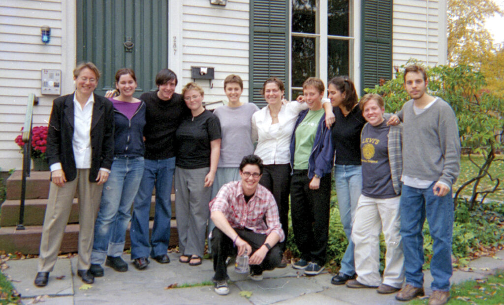 Crosby and students