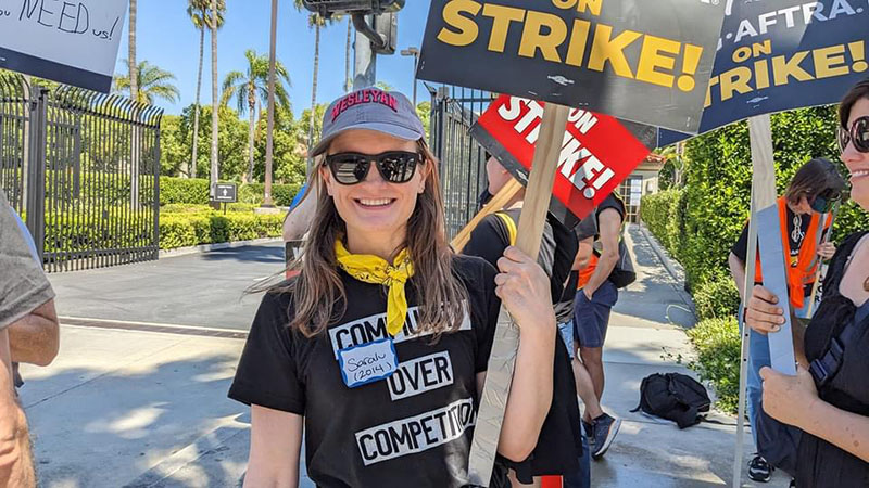 The WGA and SAG-AFTRA Strikes: Wes Alumni in Hollywood